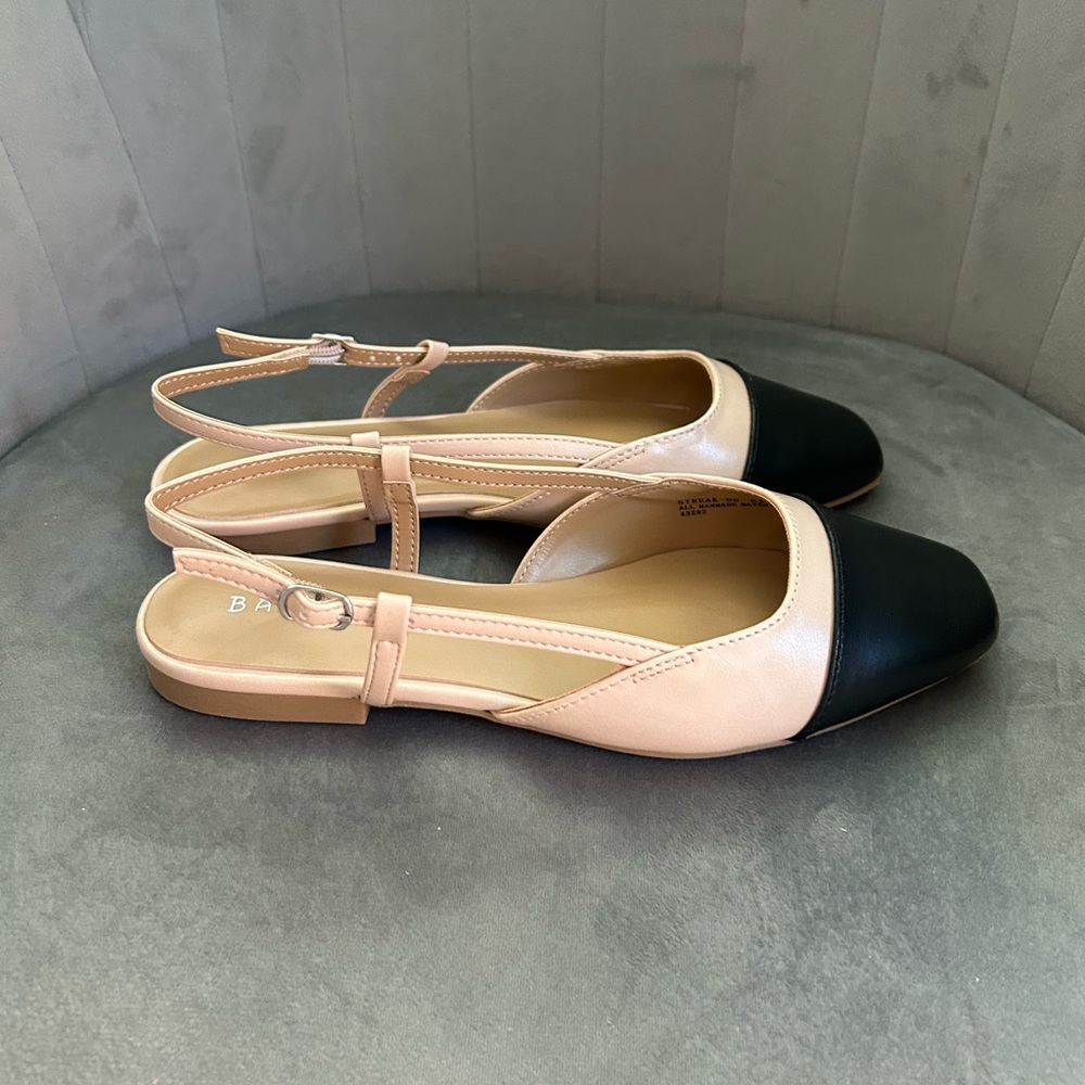 Bamboo Streak Nude Flats - 6.5